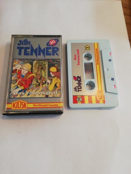 Jan Tenner Folge 20 Das Totenschiff Weiß mit Silbernen Aufkleber 4.27720 CD Kiosk(Label Seite 1 der MC fehlt)